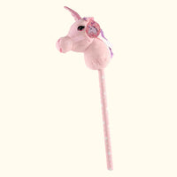 Pluche stokpaardje 68 cm met galoppeergeluid