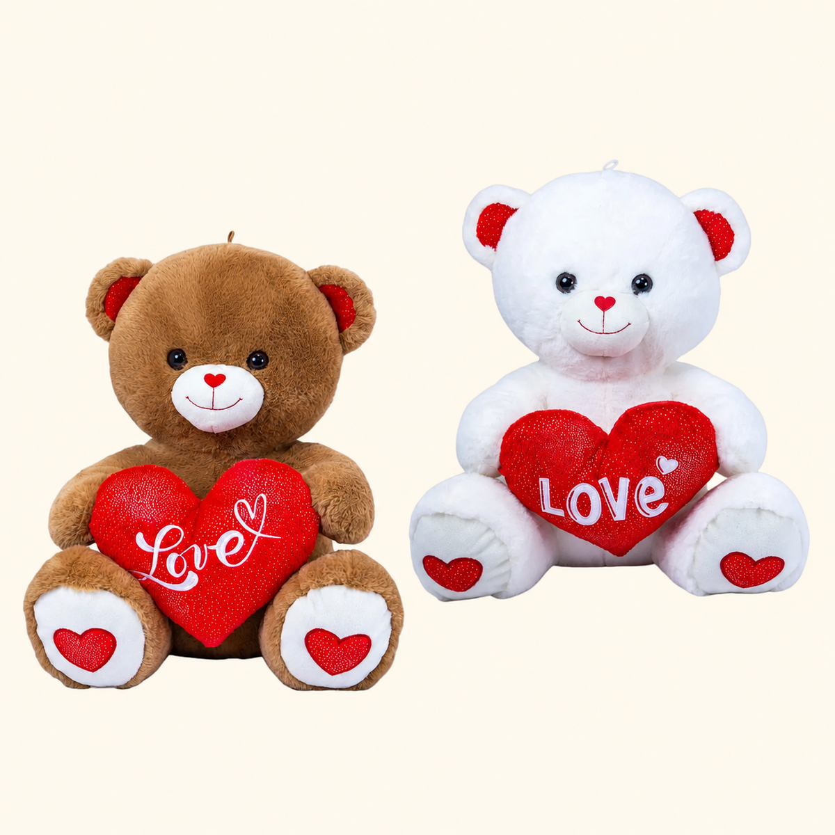 Pluche Beer met Hart 40 cm – Knuffelbeer