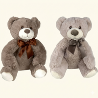 Zachte pluche teddybeer 30 cm in 2 kleuren