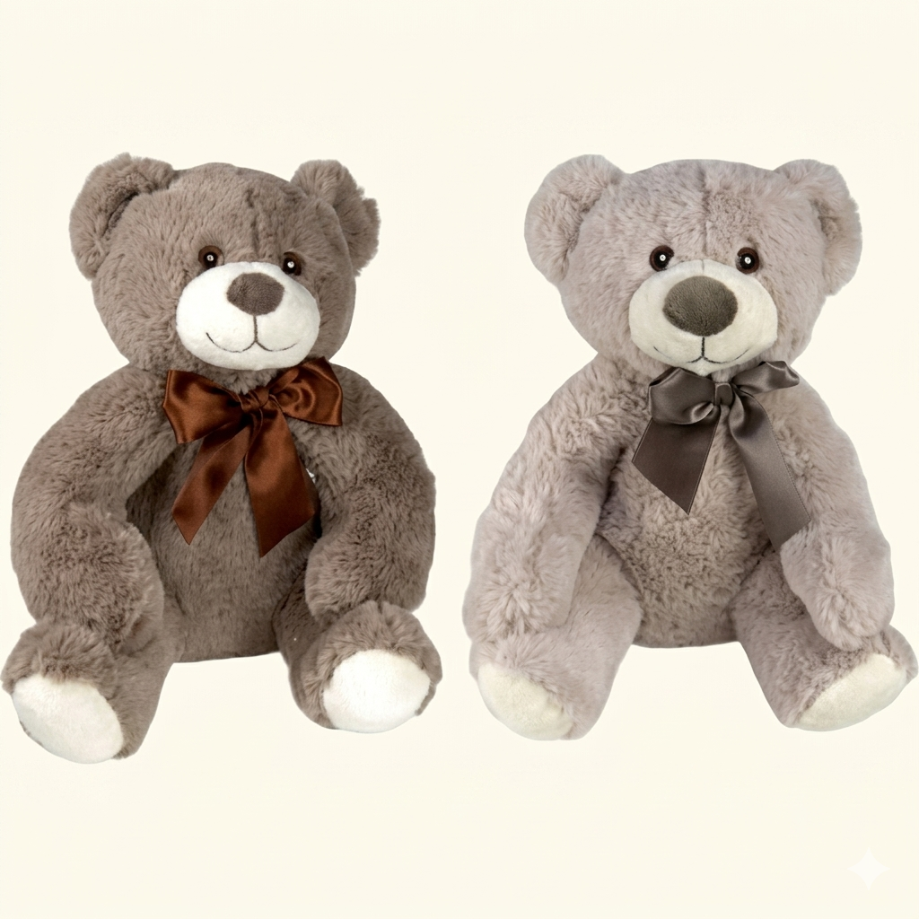 Zachte pluche teddybeer 30 cm in 2 kleuren